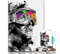 Ski JigsawPuzzle 1000 Pieces for Teenagers,Challenging Game And Family Play Wall Decoration Unique Birthday And Xmas Gifts (50x75cm)