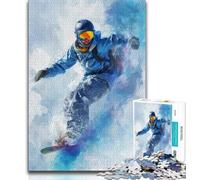 Ski JigsawPuzzle 1000 Pieces for Teenagers,Challenging To Complete But Fun And Humorous Birthday Present,Gifts,Wall Art (38x26cm)