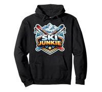 Ski Junkie Funny Addicted To Skiing Lover Instructor Joke Pullover Hoodie