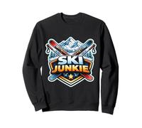 Ski Junkie Funny Addicted To Skiing Lover Instructor Joke Sweatshirt