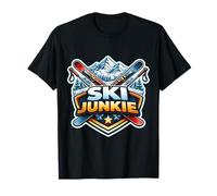 Ski Junkie Funny Addicted to Skiing Lover Instructor Joke T-Shirt