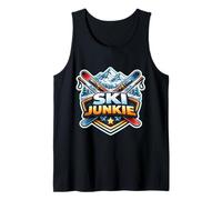 Ski Junkie Funny Addicted to Skiing Lover Instructor Joke Tank Top