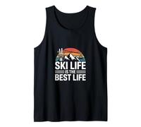 Ski Life is The Best Life Retro Skiing Mountain Tank Top