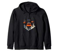 Ski Lift Geometric Zip Hoodie