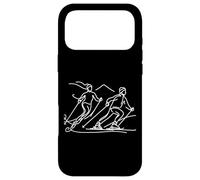 Ski Line Art Snowsports Fan Case for iPhone 17 Pro Max
