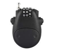 Ski Lock, Anti-Theft Telescopic Wire Lock 3 Snowboard Locked Digit Combination Pram Locking Ski Locked for Public Rack Security Coded Locking for Stroller Easy-to-use Black (Black)