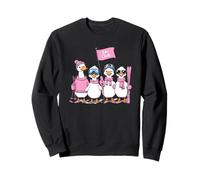 Ski Lover, Silly Goose Ski Club, A Gaggle of Geese Go Skiing Sweatshirt
