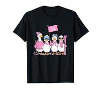 Ski Lover, Silly Goose Ski Club, A Gaggle of Geese Go Skiing T-Shirt