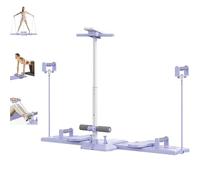 Ski Machine, Adjustable Height Simulated Ski Trainer Machine for Women with Resistance Bands, Foldable Ski Machine Exercise for Home, Glute & Leg Toning (Purple)