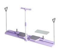 Ski Machine - Glide Motion Trainer, 4 Path Workout Unit, Total Body Sculpt Activator System, Resistance Rail Frame Structure, for Adults, Men, Women, Leg Thigh, Glute Fitness, Pilates, Gym, Indoor