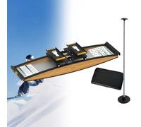 Ski Machine Indoor Ski Cross Trainer - Waist Training Simulator For Beginners, Multifunction Cardio Exercise Machine For Indoor Beginner Gym Waist Strength Training