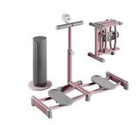 Ski Machine Pelvic Floor Trainer - 2 in 1 Ski Exercise Machine for Leg Training - Foldable, Noise Reduction with Counter and Yoga Mat - Suitable for Fitness