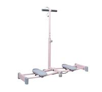 Ski Machine, Simulated Ski Trainer for Indoor Cardio, Pelvic Floor Trainer with Quick Slides, Leg Exercise Machine, Hip Strengthener, Foldable Home Gym Workout Equipment (Pink)