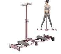 Ski Machine Simulated Ski Trainer With Non-Slip Pedal Adjustable Armrests Leg Pelvic Floor Muscle Workout Leg Toning Cardio Leg Machine Stretcher Split For Home Gym(Size:B-Liftable,Color:Pink)