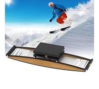 Ski Machine Simulated Ski Trainer with Non-Slip Pedal & Ski Poles, Leg Ski Machine Exercise Equipment Multi Functional Ski Machine Leg Beautifier, Hip Trainer, for Home