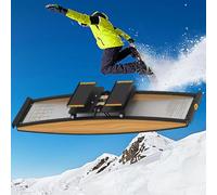 Ski Machine,Ski Machines for Home Gym, Indoor Ski Simulator with Walking Stick and Floor Mat, 150kg Load, for Waist, Abdomen and Leg Training