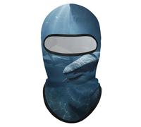 Ski Mask Cover Balaclava Full Face Mask Winter Face Cover Two Sharks in The Cooling Neck Gaiter UV Protection for Men Women Outdoor Sports Motorcycle Riding, Style, One size