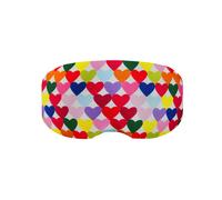 Coolcasc COOLMASC Colour Hearts - Ski Goggle Cover | Protect your skiing goggles in style with a durable cover - The perfect snowboard goggles accessory to prevent scratches and wear - One size