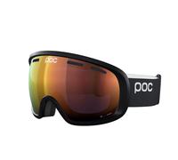 Poc Fovea Wide Fit Ski Goggles Black Partly Sunny Orange/CAT2