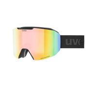 Uvex Evidnt Attract Woman Ski Goggles Black Mirror Rainbow Variomatic Clear/CAT1-3+Contrastview Yellow Clear/CAT1 Woman