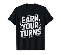 Ski Mountaineering Earn Turns Backcountry Touring Identity T-Shirt