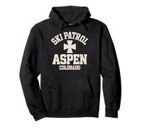 Ski Patrol Aspen Colorado Skiing & Snowboarding Souvenir Pullover Hoodie