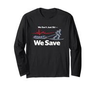 Ski Patrol Mountain Crew Snow Safety Rescue Team Pride Long Sleeve T-Shirt