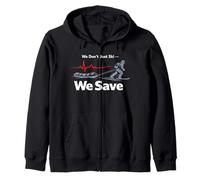 Ski Patrol Mountain Crew Snow Safety Rescue Team Pride Zip Hoodie
