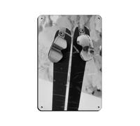 Ski Poster, Ski Print... Retro Poster Metal Tin Sign Chic Art Retro Iron Painting Bar People Cave Cafe Family Garage Poster Wall Decoration 8x12inch(20x30cm)