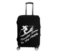 Ski Powder Snow to The People Luggage Cover for Suitcase Protector Washable S