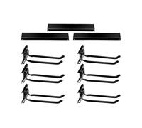 Ski Rack - Non Slip, Wall Mounted Ski Storage Rack, with 6 Hooks, Skki Racck Wall Mount, 6 10-Inch Straight Hooks | Home Shed Skii Raack for Winter Sports Gear Accessories