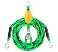 Ski Ropes for Watersports - Wakeboard Cable, Tubing Line | Heavy Duty Tow Harness for 4 Riders, Shock Absorbing Floating Handle, Braidded Polypropylenne Rope, High Strength Pull Cord for Water Fun