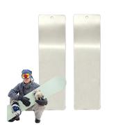 Ski Scrapers | Portable Stainless Steel Ski Tool 2 Pieces Snowboard Scraping and Repair Tool for Basic Maintenance Repair Sports Cycling Outdoor Snow Removal Snow Ice R