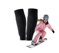 Ski Shin Guards 1 Pair, Ski Guard Socks Shin Protectors for Skiing, Soccer, Elastic Legs Protection Gel Pads for Adults Outdoor Sports
