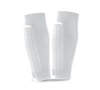 Ski Shin Guards Socks, g Form Shin Guards Gel Pads, Ski Shin Pads, Snowboarding Protective Gear, Breathable Elastic Anti-Collision Leggings for Skiing, Gifts for Christmas Birthday (White S)