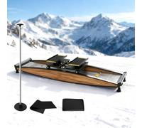 Ski Simulator Machine, ski simulator balance board, Balance Board with Adjustable resistance & accessories for Full Body, Noiseless Ski Exercise Machine for Skiing Beginners