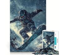 Ski Skiing for Adults 1000 Piece Jigsaw Puzzle Mind Puzzle Relaxing Fun Image Assembly Warm Surprise 38x52cm