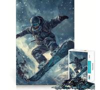 Ski Skiing Jigsaw Puzzles for Adults1000 Piece Sharp Logic Toy Together Fun Tight Cut Memorable Gift 50x75cm