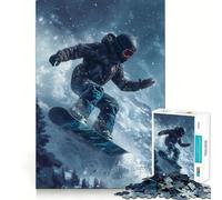 Ski Skiing Jigsaw Puzzles for Teenagers 1000 Mind Exercise Toy Home Activity Precision Cut Wall Art Decor 38x52cm