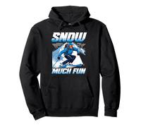 Ski Skiing Winter Sport Snow much fun! Pullover Hoodie
