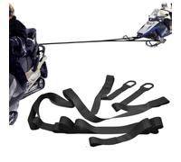 Ski Sledge Tow Rope - Portable Transport Safety Rope, Adjustable Handles, Strong Rope, Professional Guide Rescue Equipment, Safe Snowmobile Skier Sledge Pull Equipment