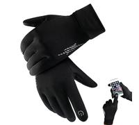 Ski & Snow Gloves - Waterproof Oxford Fabric, Thick Fleece, Breathable Neoprene Material with Reflective Strips | Windproof Thermal Touchable Cold Weather Mitts for Cycling