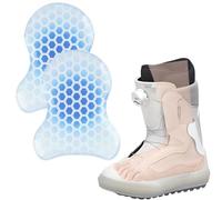 Ski & Snowboard Boots Fitting Pads, 2 Pcs Self-Adhesive Gel Heel Support Cushion Pads, Foot Ankle Achilles Tendon Protector Guards, Ski Boot Inserts Skate Accessories for Reduce Heel Lift & Pressure