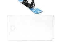 Ski Snowboard Wax Scraper - Base Cleaning Smoothing Tool | Sturdy Snowboard Wax Removal Tool for Prepping Boards, Improving Glide Maintaining Performance for Winter Sports Enthusiasts 5.12x2.75in