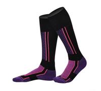 Ski Socks for Men Women and Kids, Warm Cotton Terry Cushioned Knee High Snowboard Socks for Winter Sports Hiking Trekking(Childrens-H)