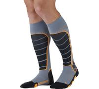 Ski Socks Monnet MID-CALF SKI FREERIDE (GRAY/ORANGE)