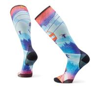 Ski Socks Smartwool Zero Cushion OTC Ski Day Print (Laguna Blue)