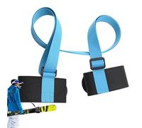 Ski Strap and Pole Holder, Ski Carrier Backpack | Comfortable Ski Binding Strap for Car, Padded EVA Strap for Carrying Skis