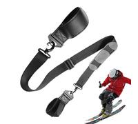 Ski Strap for Carrying, Adjustable Carrying Strap, Non-Slip Ski Pole Clips, for Beginners Skiers, Skiing, Snowboarding, Cross-Country Skiing, Downhill, Mountain Travel, Transport, Hiking, Activities