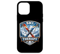 Ski Therapy Skiing Lover Funny Skier Quote Mountain Snow Fun Case for iPhone 12 mini